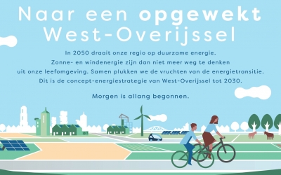 West-Overijssel wil in 2030 de helft van het elektraverbruik duurzaam opwekken