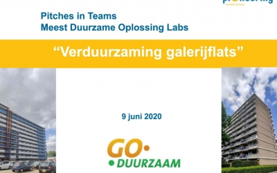 Verduurzaming galerijflats