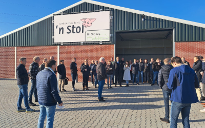 Prachtige BEON-excursie naar monomestvergister ’n Stol bij Hoge Hexel